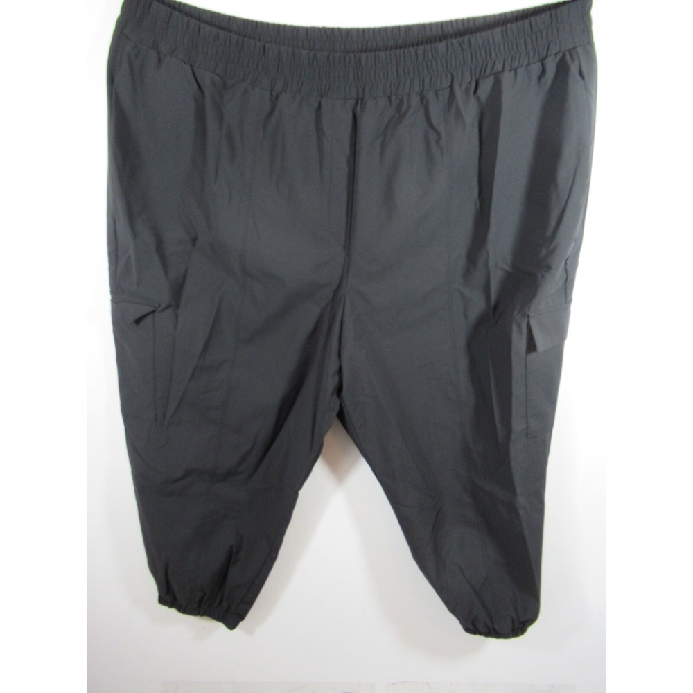 Lane Bryant Cargo Jogger Pants Women Petite Plus Size 26P Black